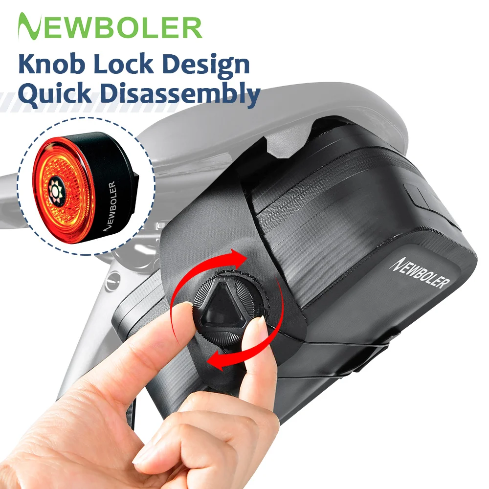 NEWBOLER Mini Bicycle Saddle Bag Lightweight Small 0.5L Bike Bag Portable Multi Function Bags Cycling Tail Bag Bike Accessories