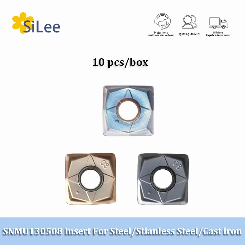 

SNMU130508EN GM Face Milling CNC Tungsten Carbide Insert SNMU Process Stainless Steel Cast Iron Steel Parts