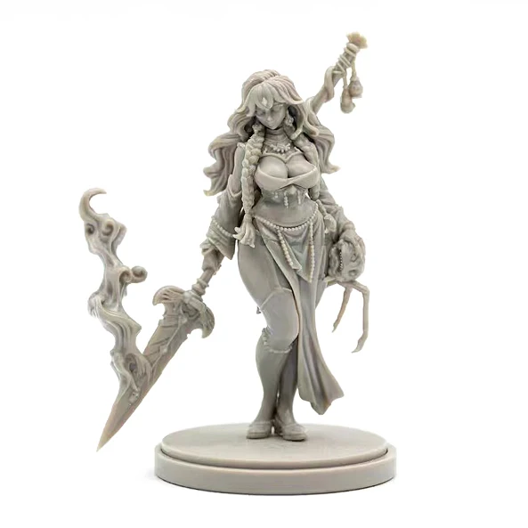 Kits de modèles en résine 38mm, figurine beauté incolore et auto-assemblée A-2109