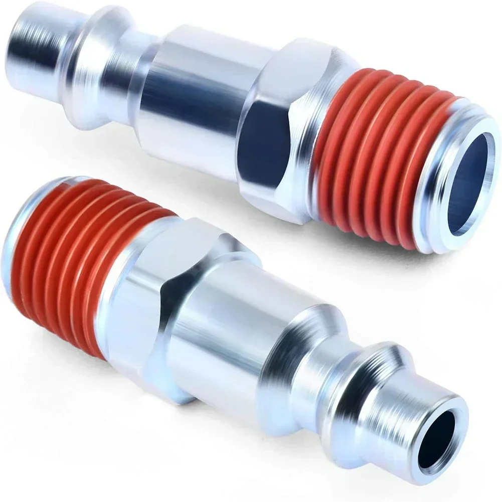 5 Pcs 1/4 Inch NPT Male Air Line Fitting Hose Compressor Quick Release Connector Air Hose Adapter For Pneumatic Tools