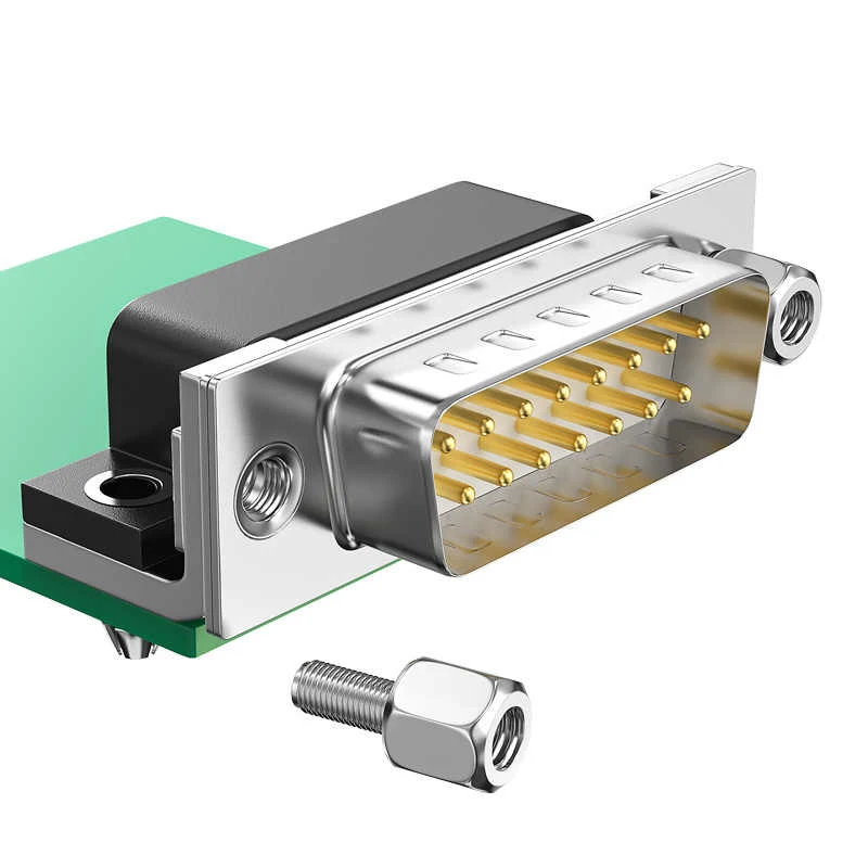 

DR15 Gold-Plated Parallel 2-Row 15Pin Welded ConnectorSoldered Board Sockekt Bent/Straight Pin DP15 Male Female Header Jonit