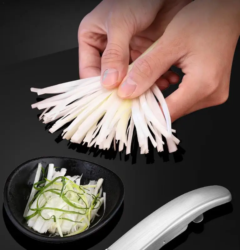 Shredding Cutter Garlic Shred Cutter Multifunctional Kitchen Vegetable Cutter Stainless Steel Scallion Shredding Cutter For Home