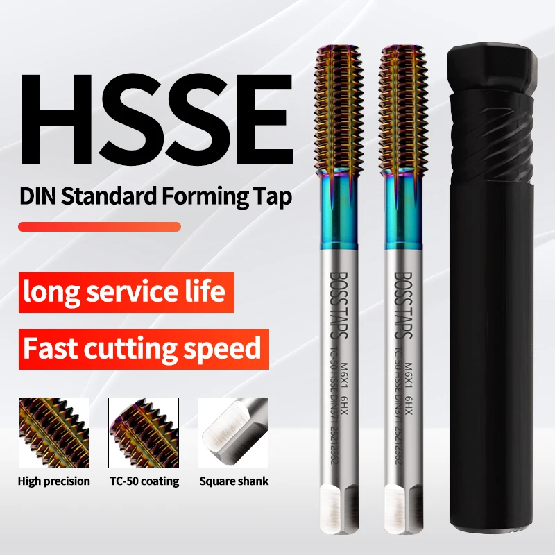 BOSS TAPS HSSE-M42 DIN 371 376 Standardowy gwintownik do formowania rolek M2 M2.5 M3 M4 M5 M6 M8 M10 M12 6HX Gwintowniki do śrub maszynowych
