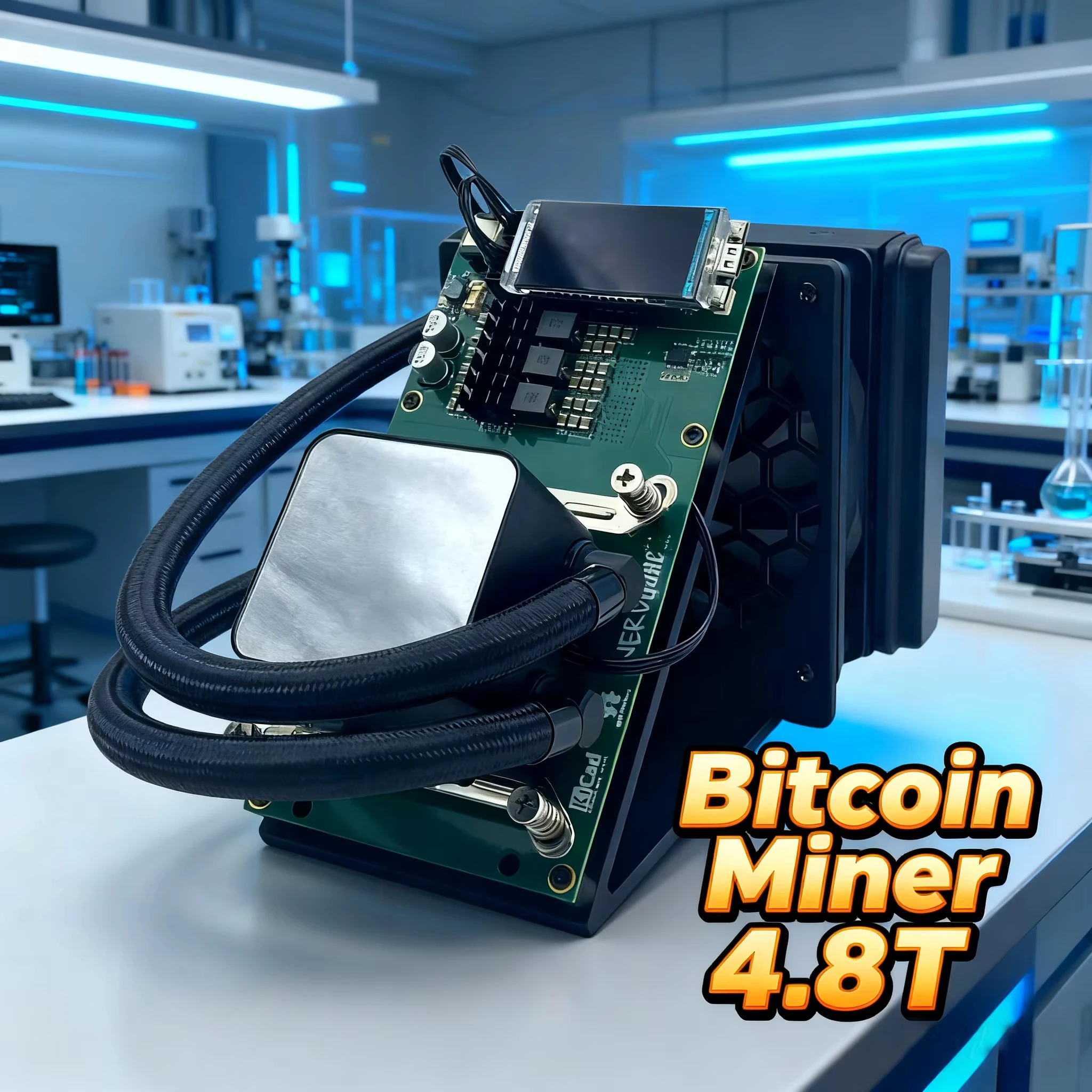 

NerdQaxe++ 4.8TH/s Air-Cooled Bitcoin Miner 4Pcs BM1370 | 2.4G WiFi Efficient Solo Mining SHA-256 ASIC