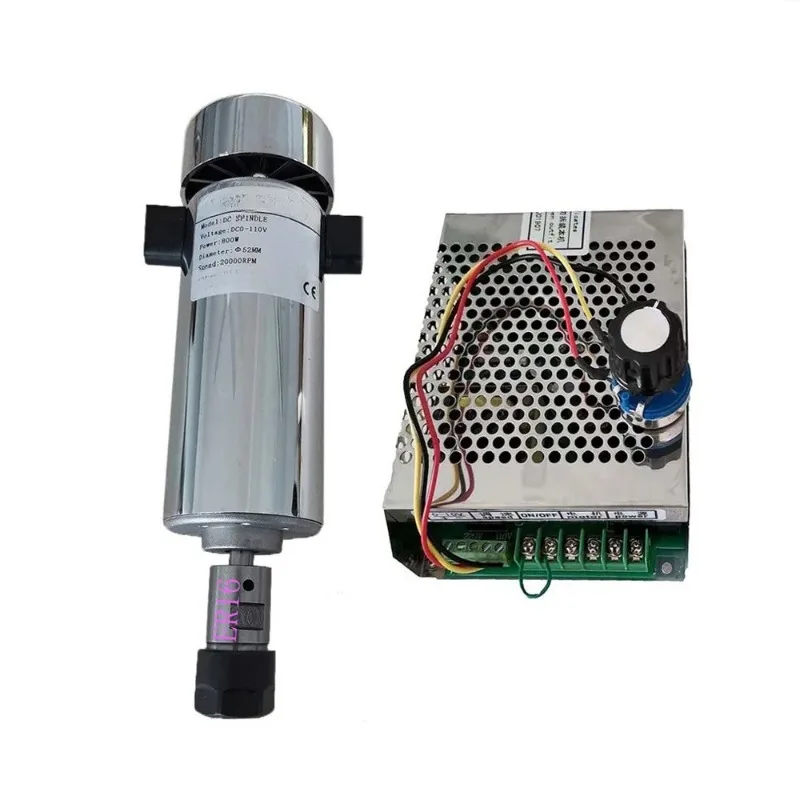 800W Air Cooled Spindle Motor + Speed Governor Power Supply for CNC Engraving view 4