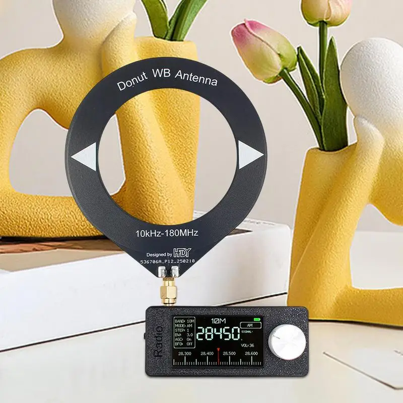 Receptor estéreo fm, receptor de rádio de bolso fm com antena, tela ips de 9 polegadas, bateria de 800ma, display hd, lsb, reprodutor usb para caminhão, garagem