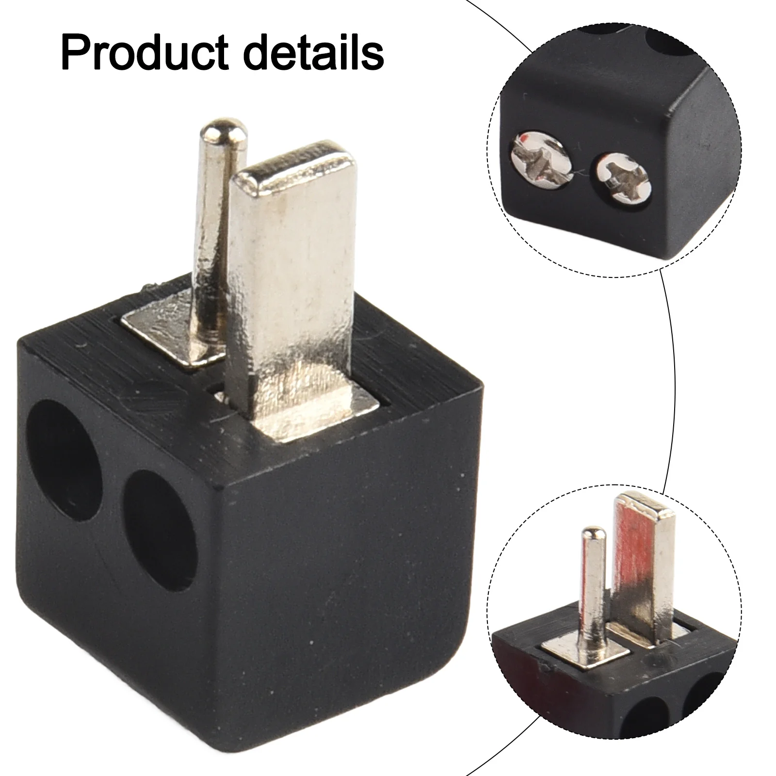 2pcs 2Pin DIN Hi-Fi Speaker-Plug Connector Screw Terminal Block Connector Red Black Electrical Equipment-Plug Connector view 4