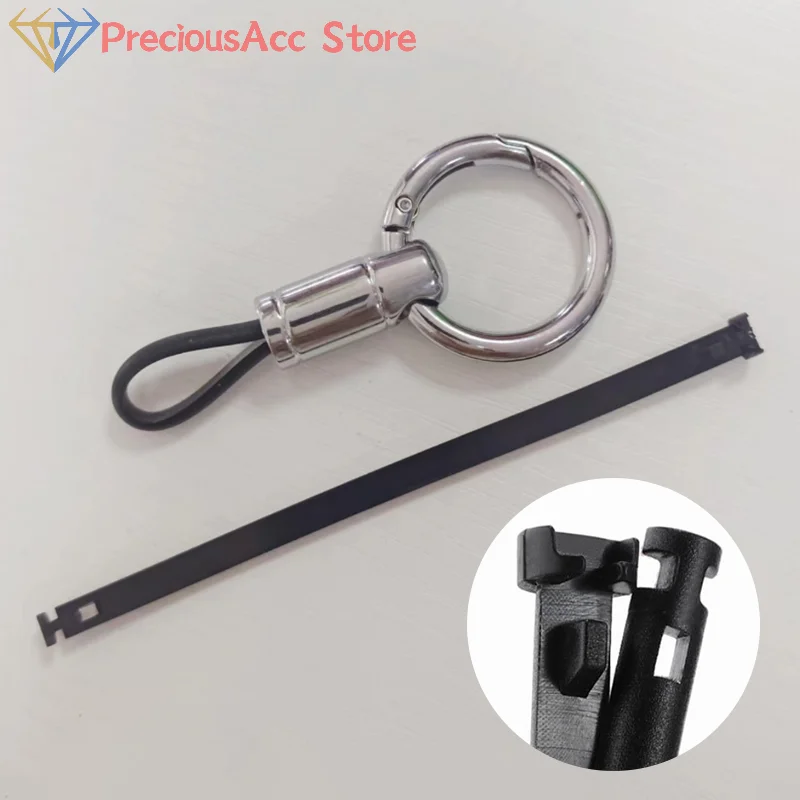 Anti-Lost Car Key Ring High Quality Split Rings Keyring Leather Rope Pendant Car Key Pendant Keychain Holder