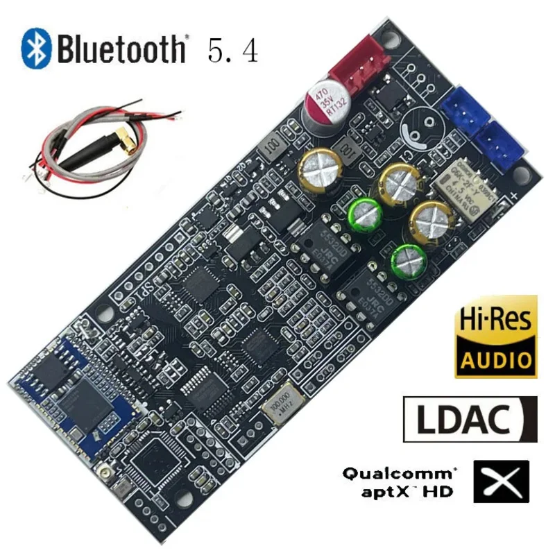 Bluetooth 5.4 QCC3084 ES9028 ES9028Q2M Modul Decoding Input Analog Decoding Keras Mendukung Dual Lossless APTX-HD LDAC HOT