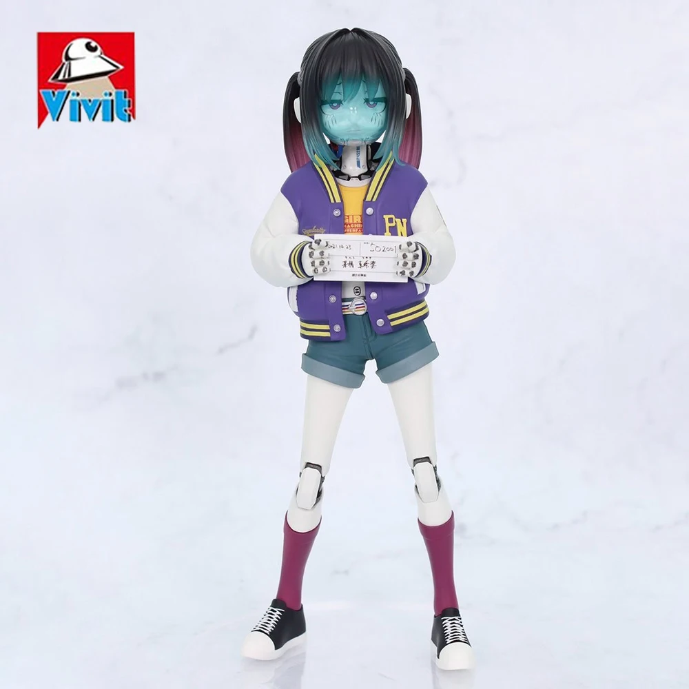 Figura de Anime Original del Sistema de Servicio Vivit (Ginga Tokkyuu Milky Subway), Modelo Kurusu Makina, Juguetes Coleccionables Creativos