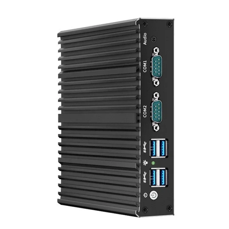 N100 mini industrial control host dual network dual serial port linux host aluminum alloy shell heat dissipation micro