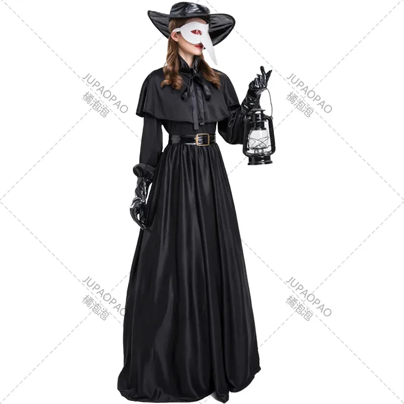 Bear's Den S-5XL Plus rozmiar Halloween kruka usta kostium wydajności lekarz zaraza Perfor nowy 2025