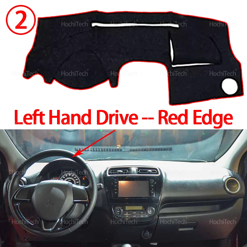 Auto Dashboard Abdeckung Dash Matte Bord Pad Teppich Dashmat Anti-Uv Matten Für Mitsubishi Mirage G4 Dodge Attitude A00 LA A10 2015-2025 – Detail 9