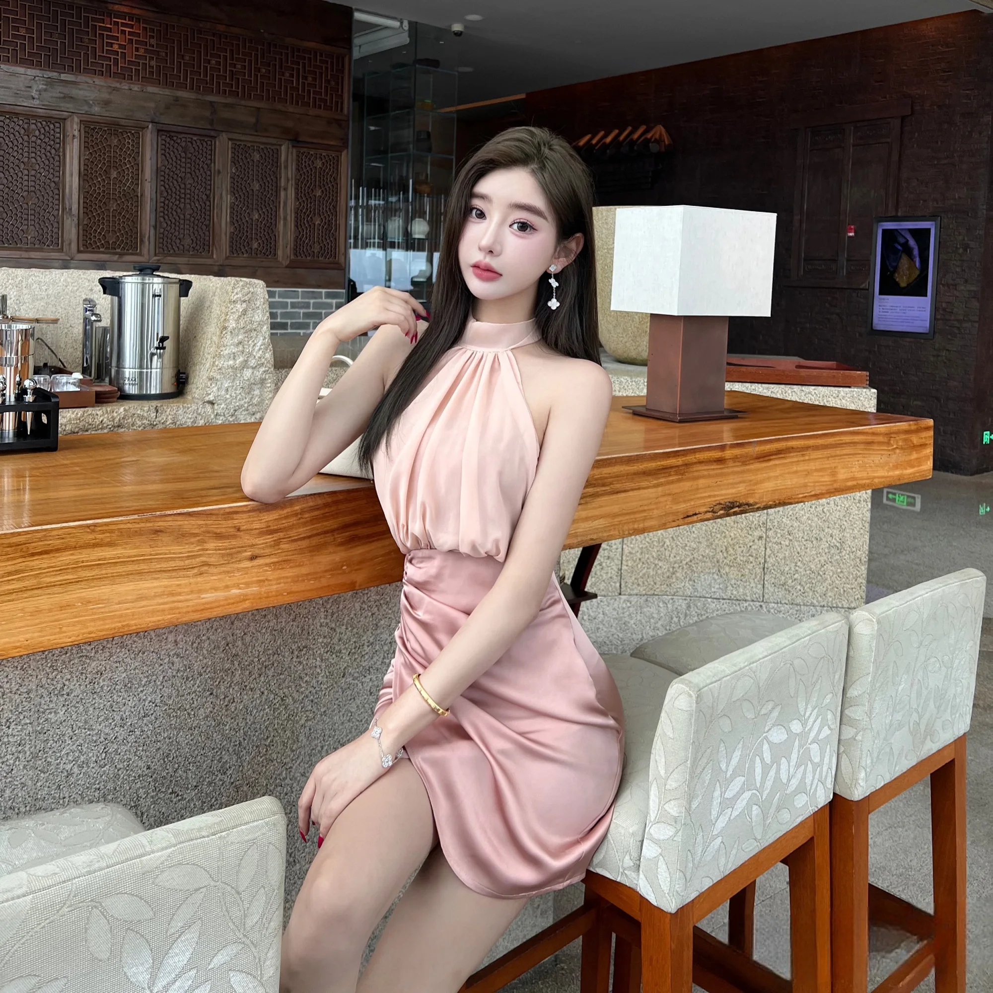 

Платье-бюстье с открытыми плечами и шнуровкой, из тюля, с эффектом пэчворк, атласная плиссированная юбка-бодикон, корейский стиль, высокое качество