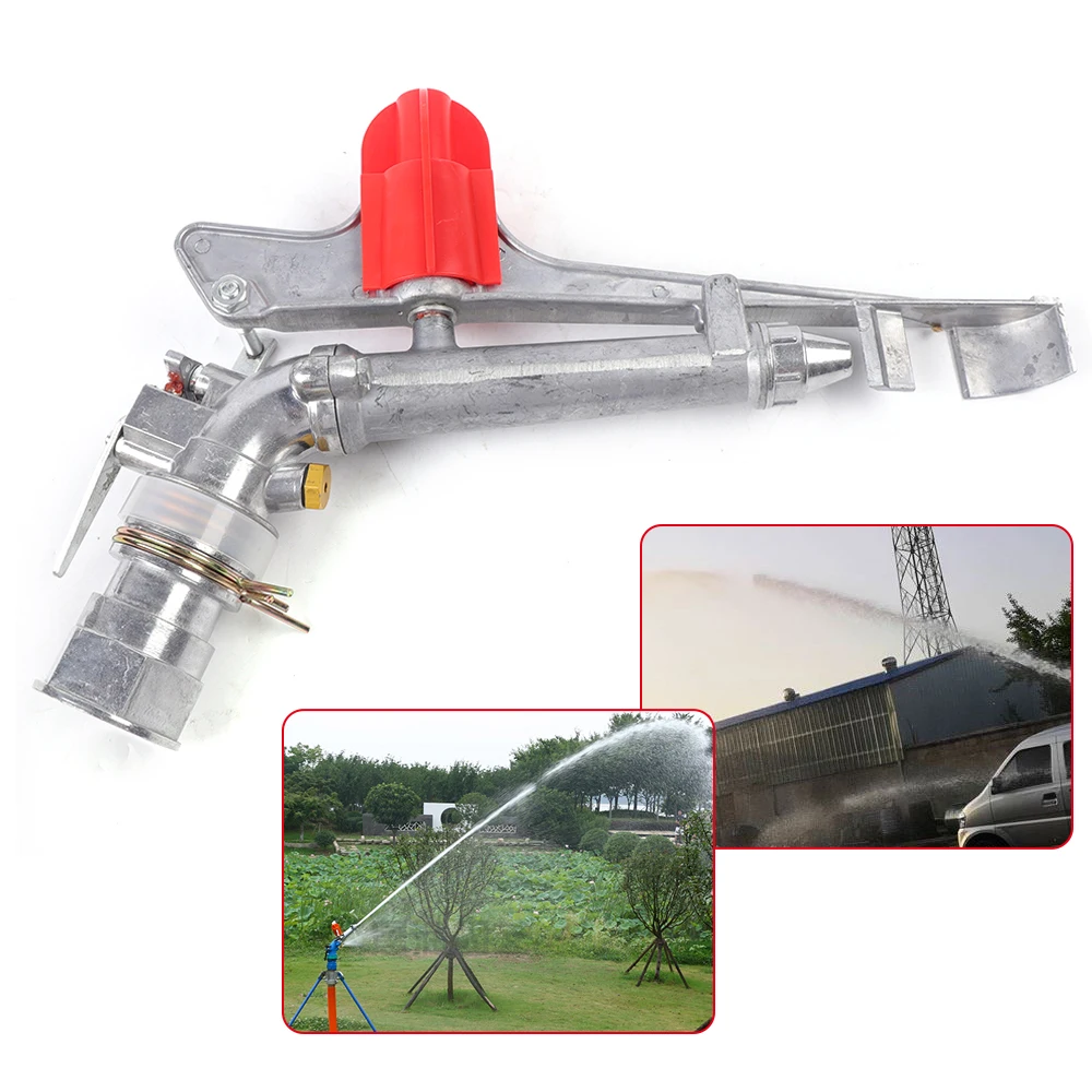 Durable Tripod Sprinkler, 360° Rotation, Adjustable Speed, Dual Nozzles, High Pressure, Efficient for Irrigation