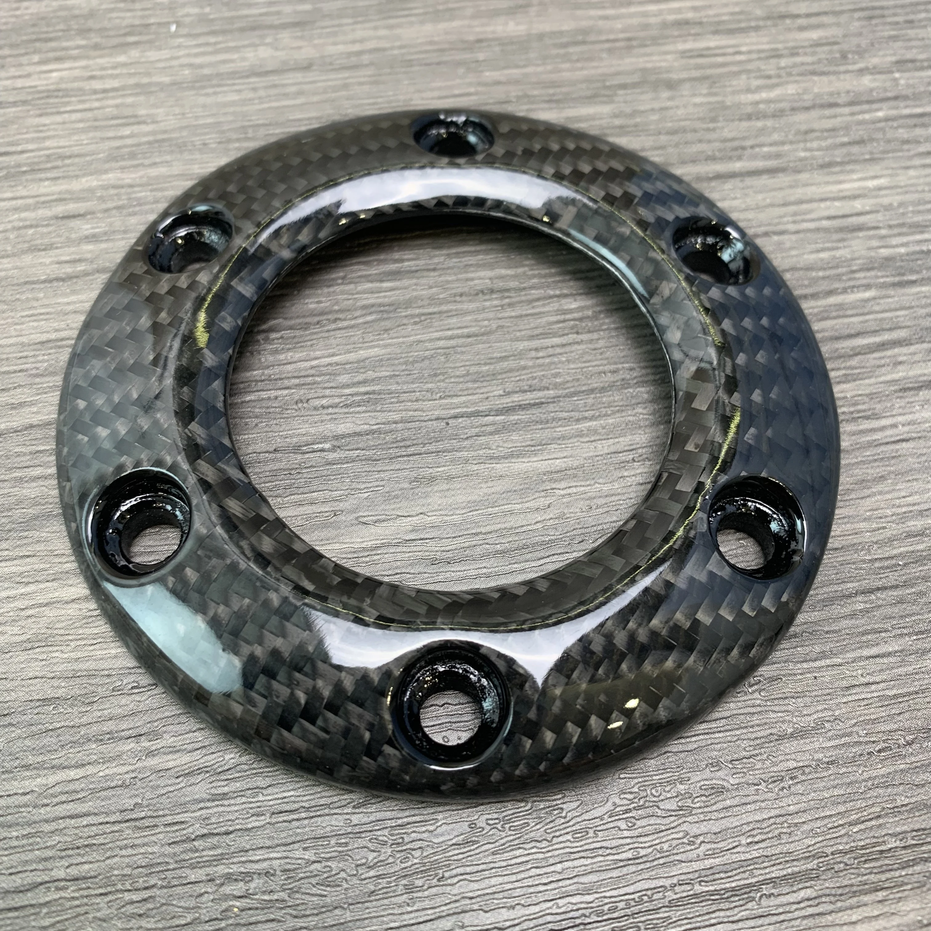 PCD 70MM/74MM Racing Metal Horn Button Carbon-fiber Universal Racing Car Modified Car Horn Cover For Car Steering Wheel