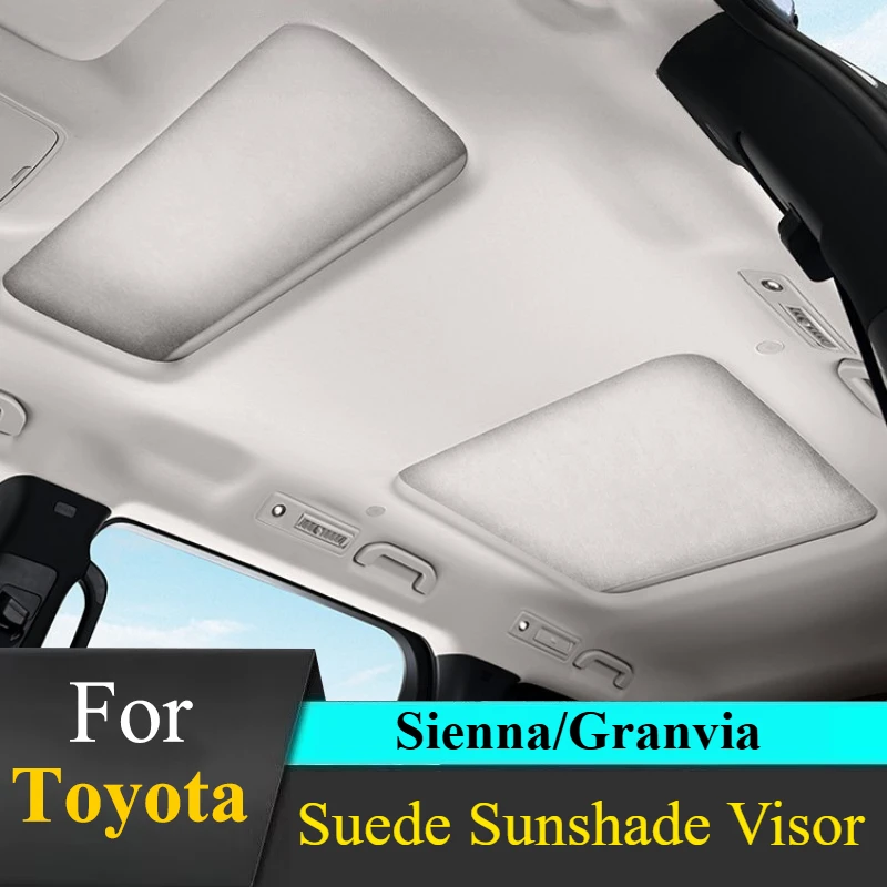 

Для Toyota Sienna/Granvia: Замшевый солнцезащитный козырек - электростатическая адсорбция, защита от жары и УФ-излучения