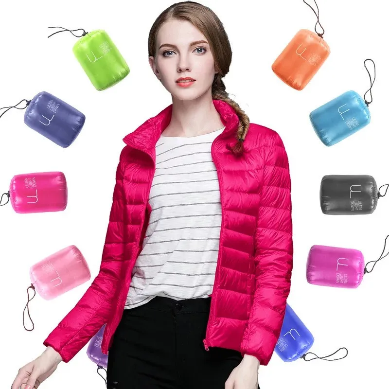 Lightweight Thin Women's Down Jacket New Style Short White Duck Feather Vest Korean Women's Winter Coat