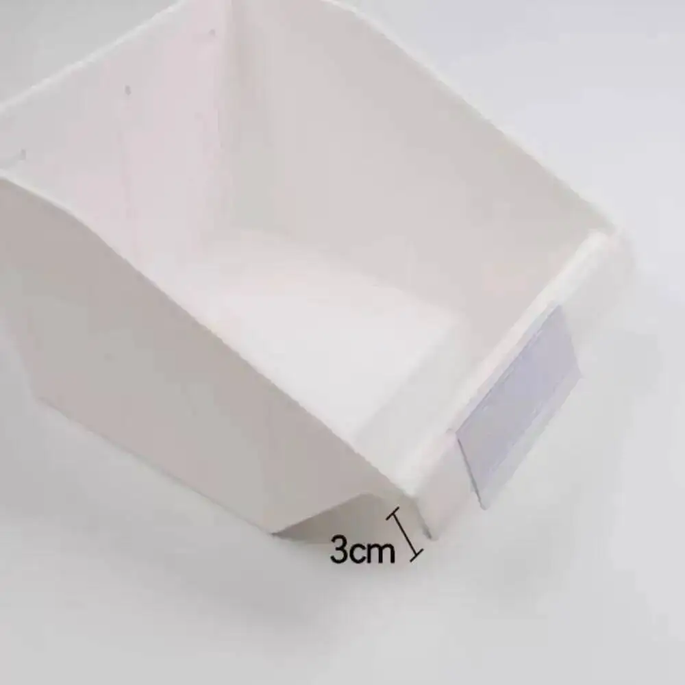 100 Stück Snack-Regaletiketten, Supermarkt-Preisschilder, transparente Etikettenstreifen, Kunststoffbeschilderung für Lebensmittelboxen und Süßigkeitenboxen – Detail 4