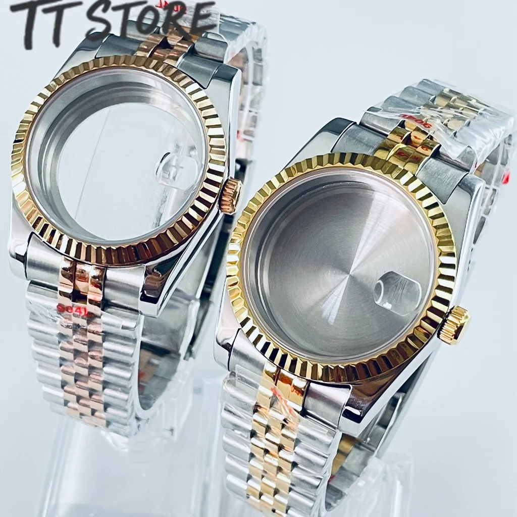 

36 мм 40 мм Серебро Золото Роза NH34 NH35 NH36 NH38 NH39 NH70 NH72 ETA2824 PT5000 Корпус для часов Топ Водонепроницаемый Сапфир Crysta