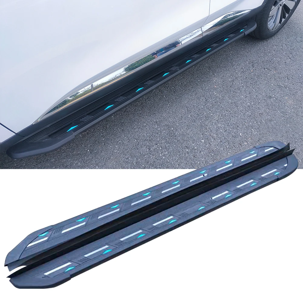 

2Pcs Fits for Toyota Harrier Venza 2013-2019 Fixed Running Board Side Step Pedal Side Tube Nerf Bar Platform