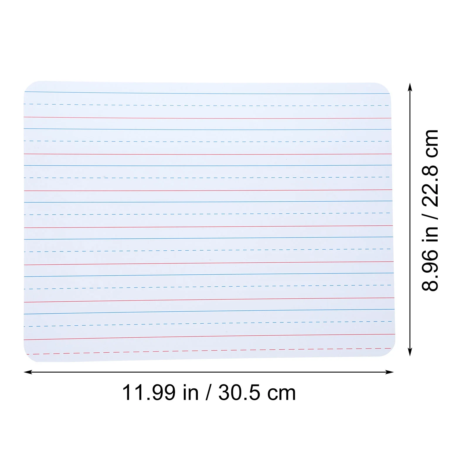 Sentence Strip Word Cards White Board with Lines Learning Whiteboards for Conference Dry Erase Notepad Writing Office Small