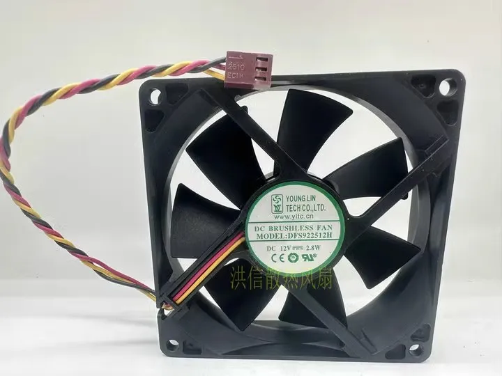 

Free shipping Original DFS922512H DC12V 2.8W 92*25MM 9025 cooling fan