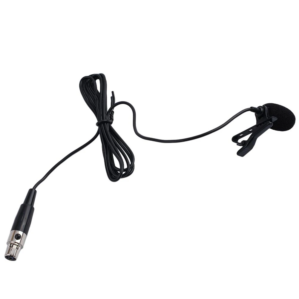 Musical Instruments & Gear Lapel Microphone Lavalier XLR 4-PIN Black Offering Flexibility Windscreens Included