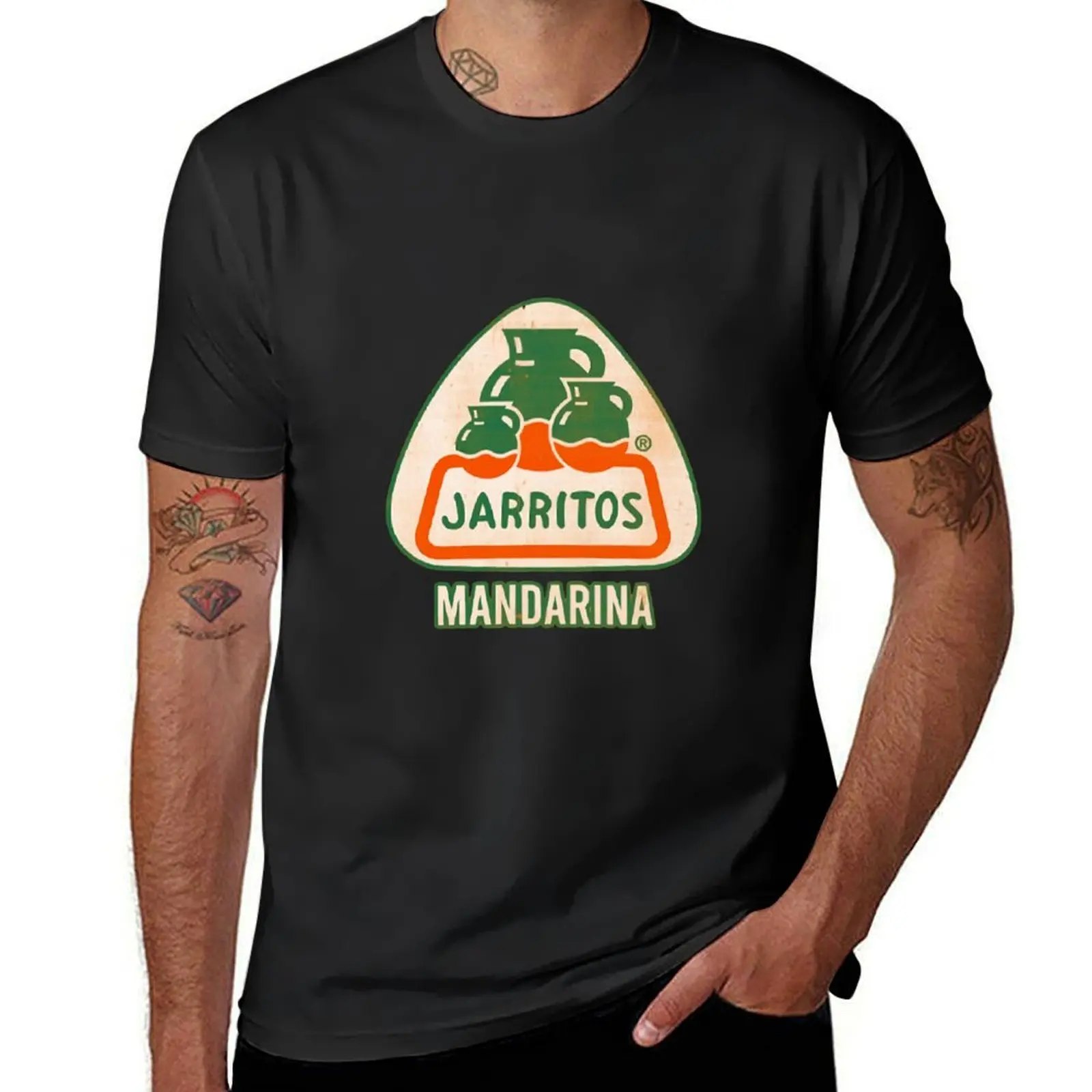 Jarritos Mandarina T-Shirt for a boy sweat Short sleeve tee customs black t-shirts for men