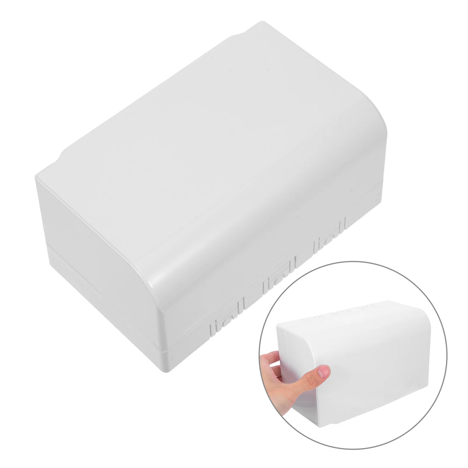 

Waterproof Electrical Box Outdoor: Dual Outlet Adhesive Mounting Splash Proof Cover For Garden Camping Construction Site