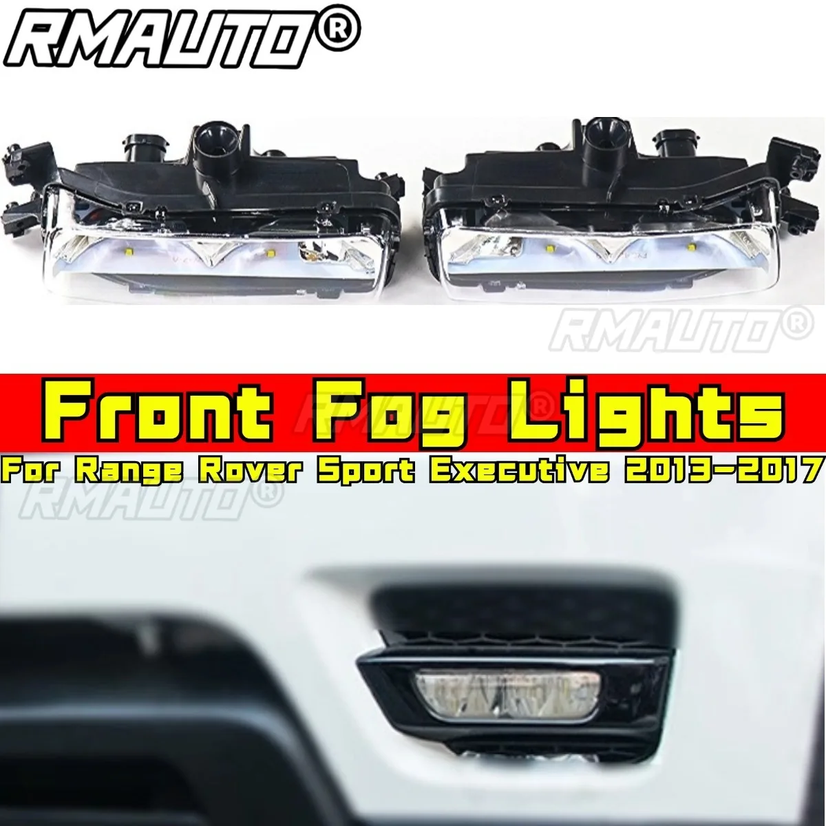 

For Range Rover Sport Executive 2013-2017 Car Accessories Front Fog Lights Front Driving Lamp Halogen LED Bulbs Body Kit