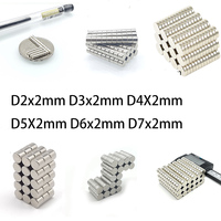 2/3/4/5/6x2mm - Whiteboard Office Fridge Magnets for Home, Kitchen, DIY Craft 10-20-50 Pack Small Mini Refrigerator Magnets )