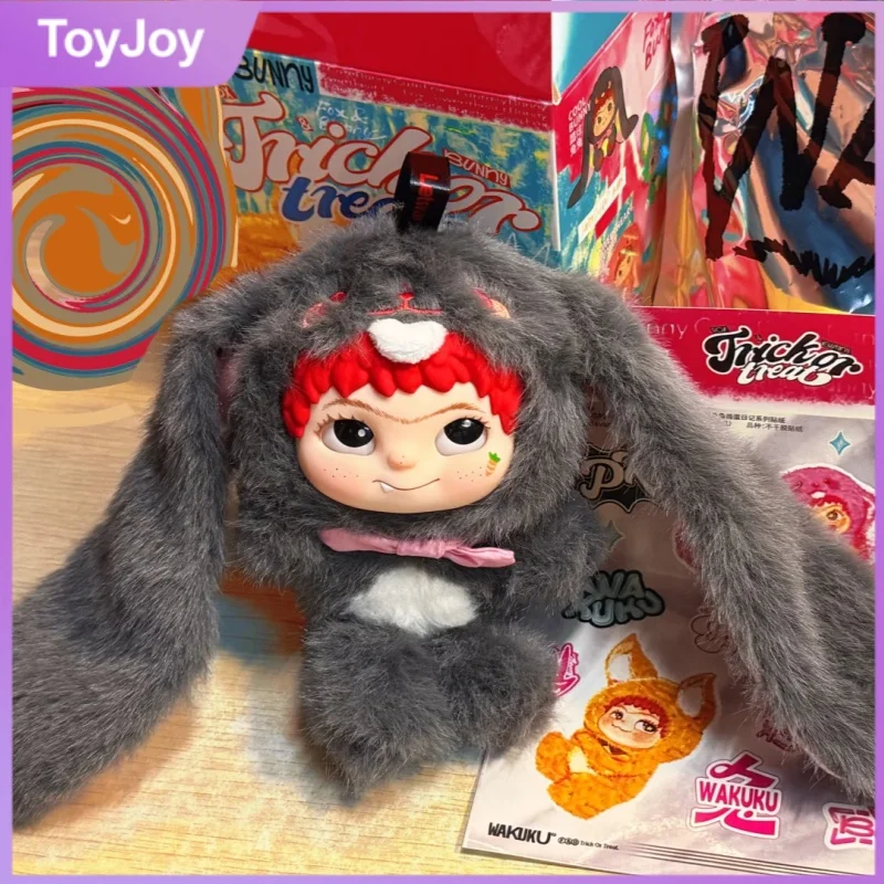 

New Original Wakuku Fox Rabbit Trick Or Treat Series Vinyl Plush Doll Blind Box Cute Trendy Toys Mystery Box Bag Pendant Gifts
