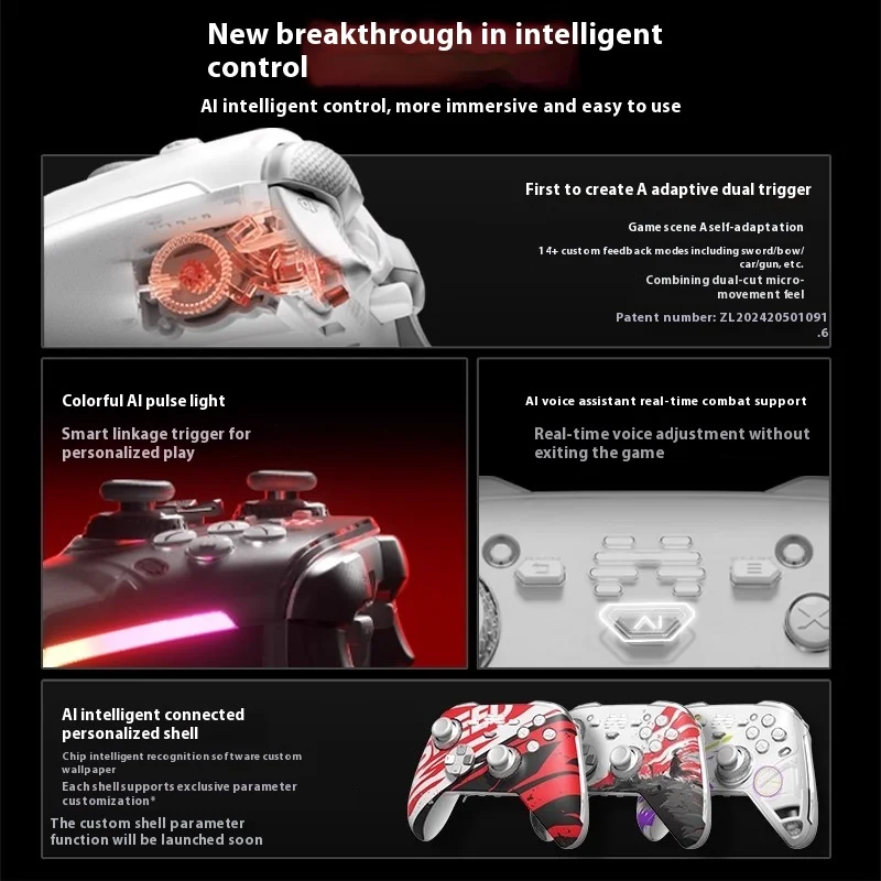 NEW BeTong KunPeng70 AI Wireless Games Controller Bluetooth Gampad Zeus Xbox Support PC/Switch/phone/TV Box/ipad Game Controller