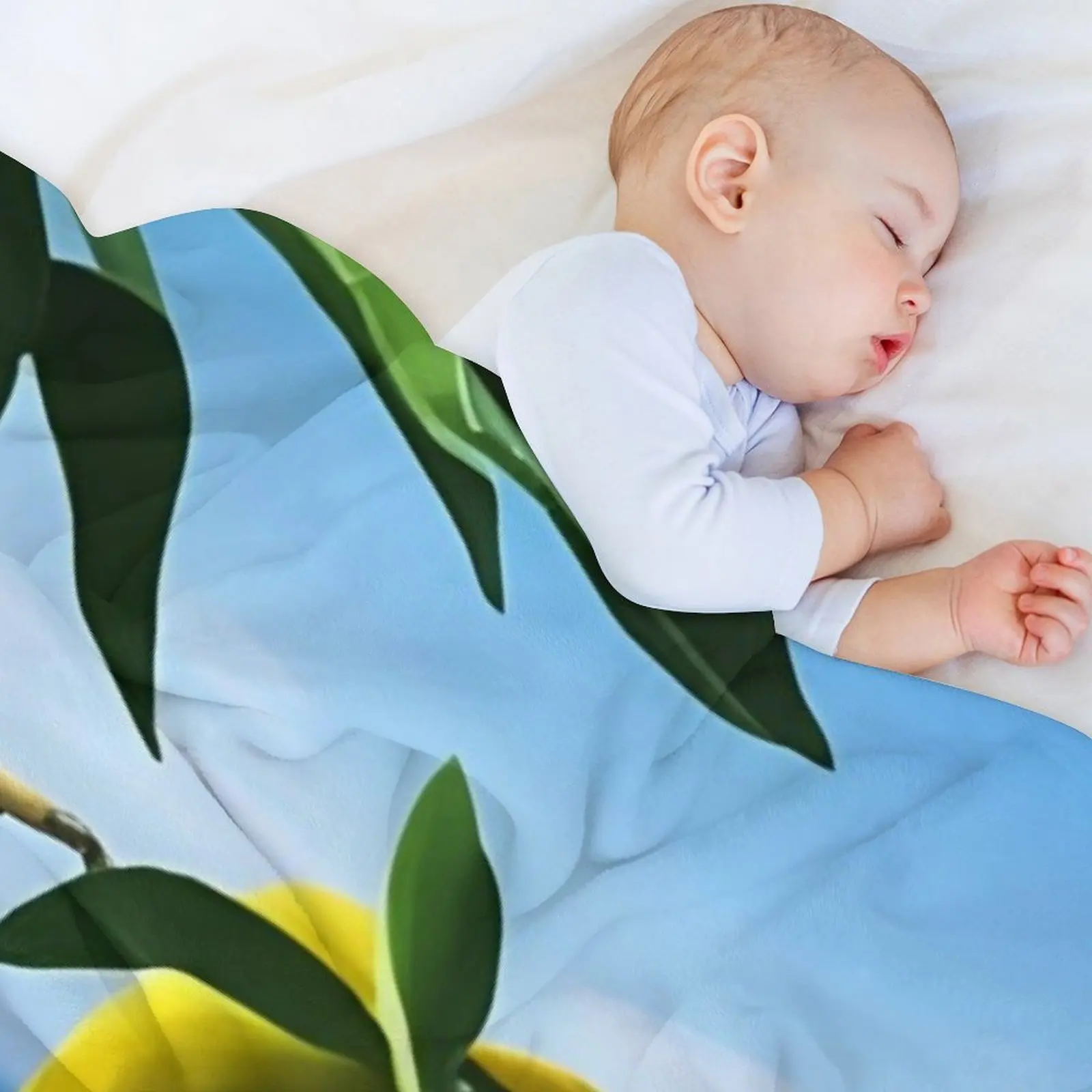 أمالفي كوست إيطاليا الليمون رمي بطانية البطانيات للأرائك للطفل الفراش الصيف الفانيلا البطانيات #5