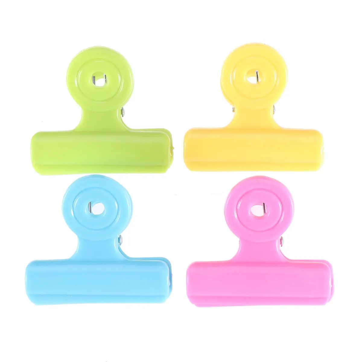 

16Pcs Plastic Clips for Files Papers Tickets Food Bags Sealing Organizer Home Office School Craft Decoration Wall Mountable Hole