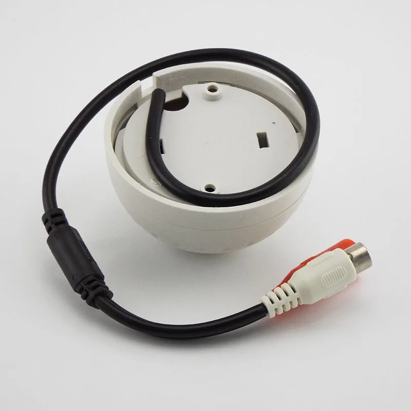 DC 9V 12V RCA Female Audio Monitoring MIC Sound Pickup Microphone for CCTV Camera Security IP Voice Monitor D6