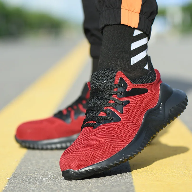 New Low-top Work Shoes Steel Toe Anti-smashing Puncture-proof Labor Protection Men's Construction Foot Protection Safety Shoes