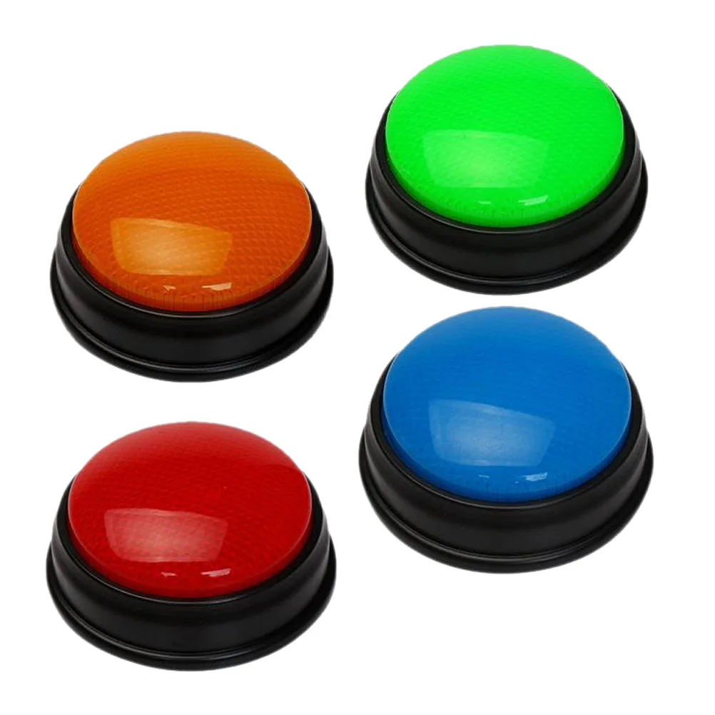 퀴즈용 링 게임 답변 버저 조명 및 사운드 퀴즈 그릇 4개