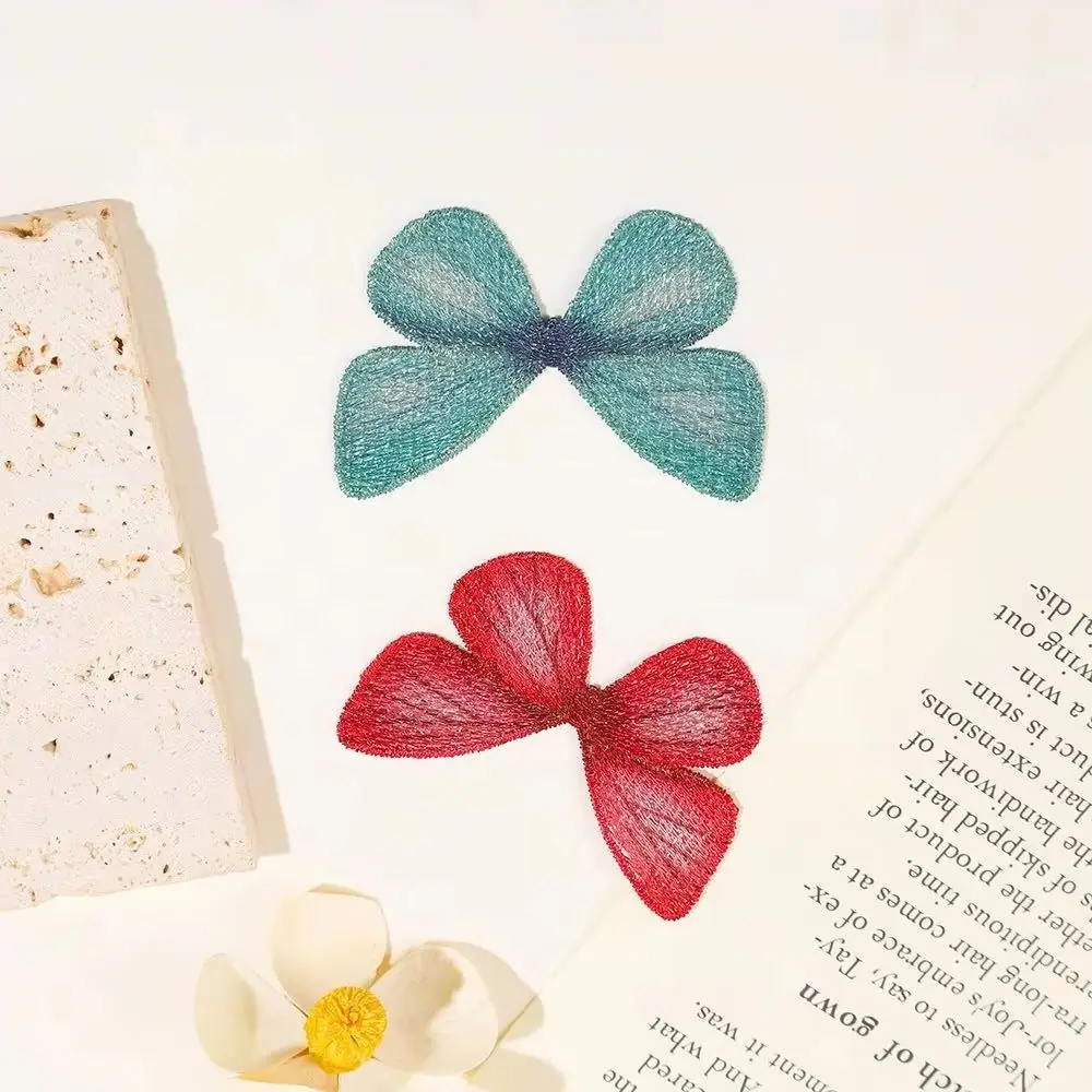 

10 шт., вышивка бабочки для DIY, материал ручной работы, одежда, волосы для декора вечеринки, украшения для кукол, аксессуары, ингредиенты