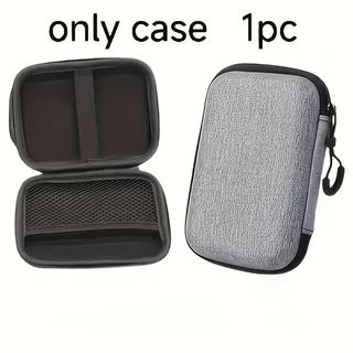 1Pcs EVA Hard Shell Protective Carrying Case For R36S Handheld Game Console Durable Portable Storage Bag With Game Card Storage