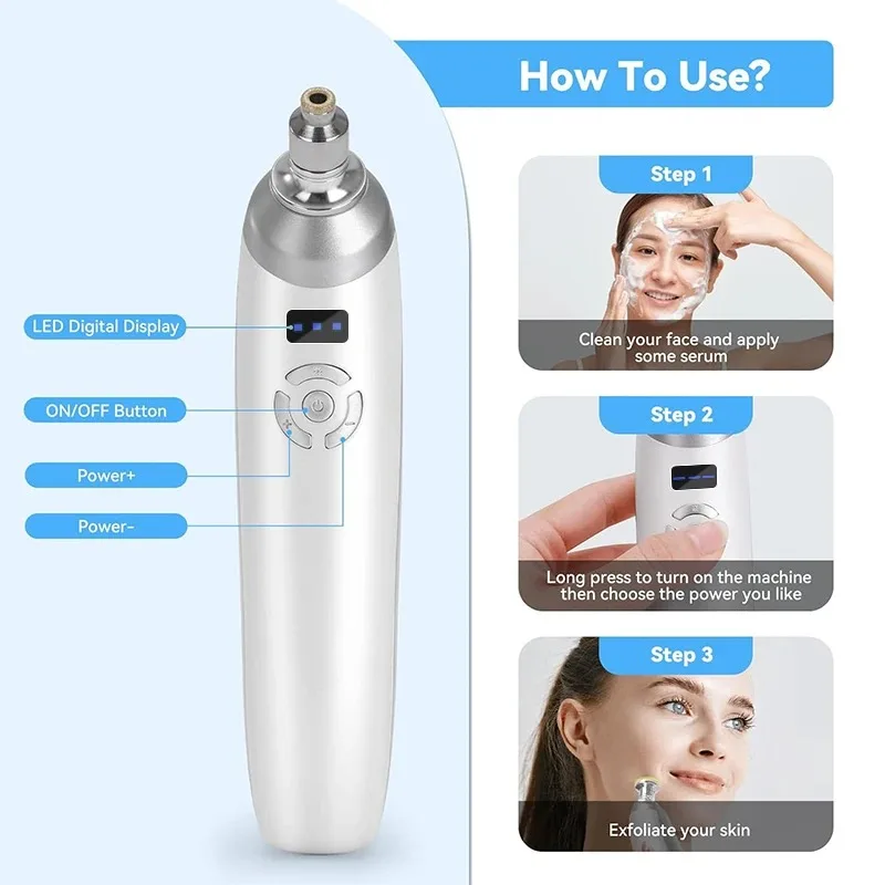 NEW Microdermabrasion Machine for Facial Deep Cleasing Home Use Blackhead Removal Facial Skin Care Equipment