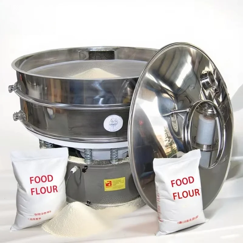 Customized Rotary Vibrating Screen Separator Machine Core Motor For Nutrients Protein Powder Food Flour Sieving Screening