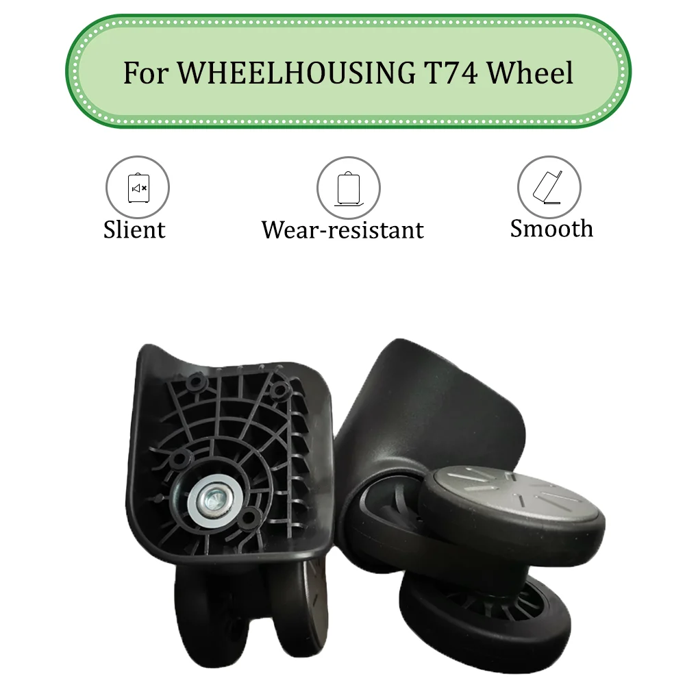 For WHEELHOUSING T74 Universal Wheel Trolley Case Wheel Replacement Luggage Pulley Sliding Casters Slient wear-resistant Repair