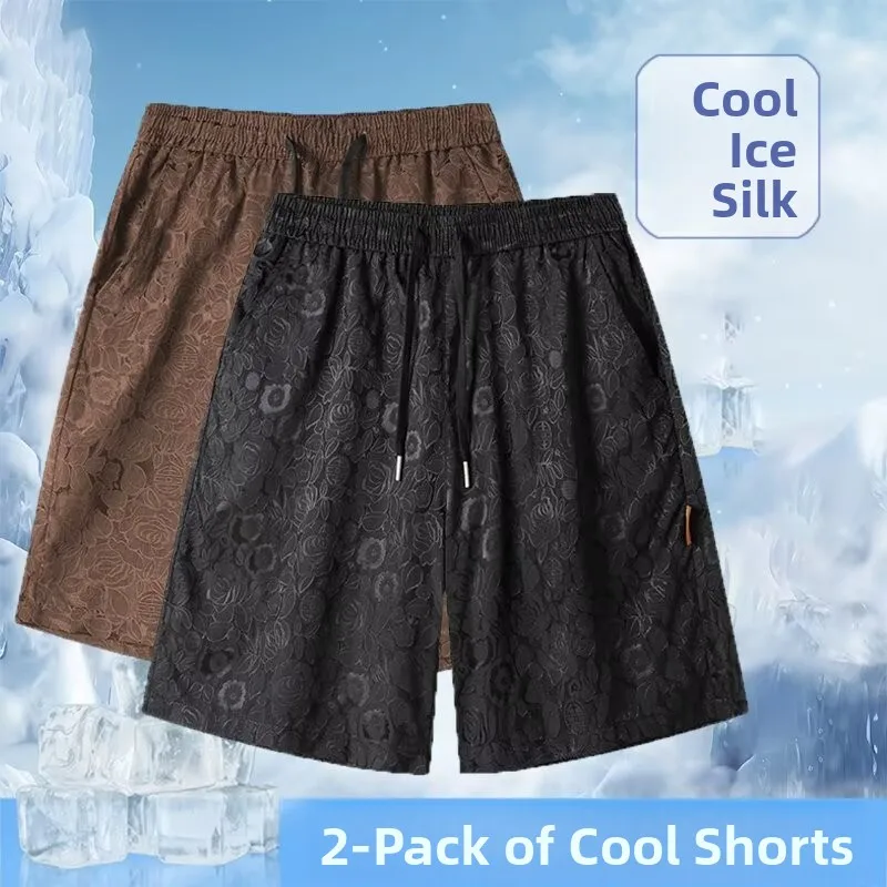 

Summer Thin Ice Silk Quick Dry Shorts Women Loose Breathable Versatile Casual Sports Five-Quarter Length Polyester Fiber