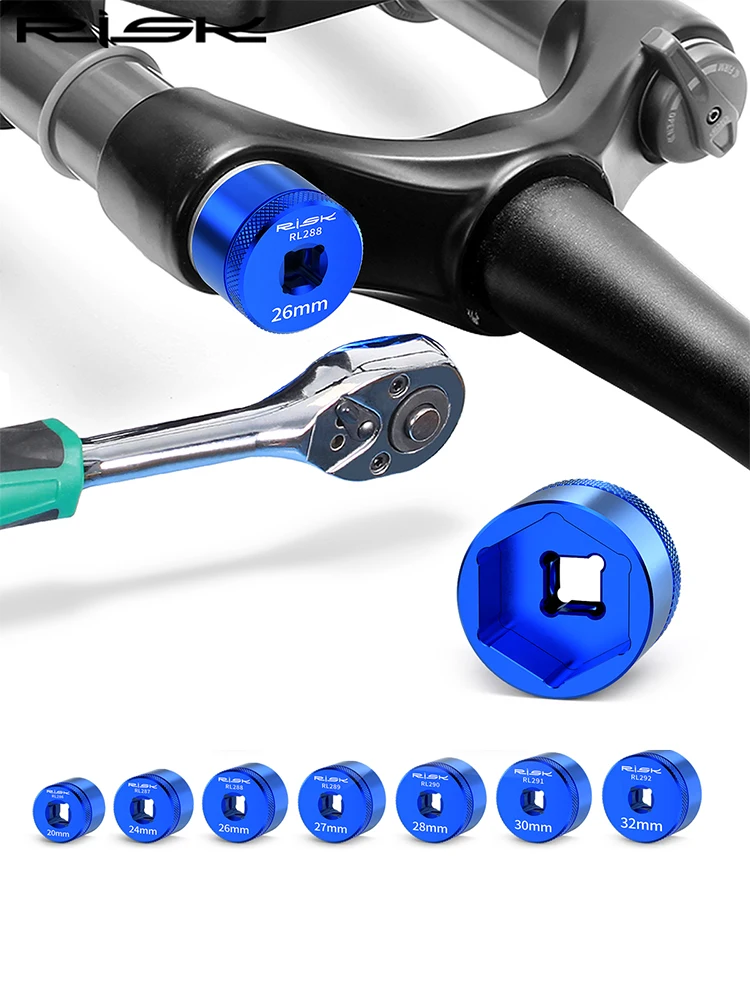 AliExpress NONE RISK MTB Bicycle Front Fork Cap Socket Tool Sleeve Shock Absorber Front Fork Air Chamber Cover Wrench Hexagonal Repair Tool