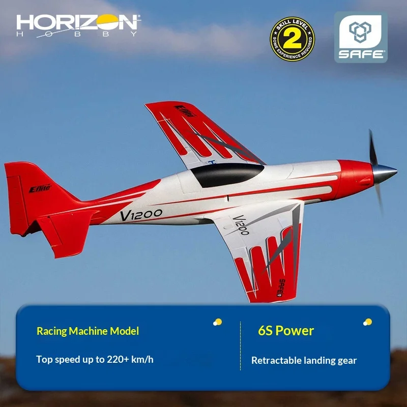 

New Large Remote Controlled Horizon Model Racing Aircraft V1200 1.2m Model Aircraft 6S Power Fixed Wing Aircraft