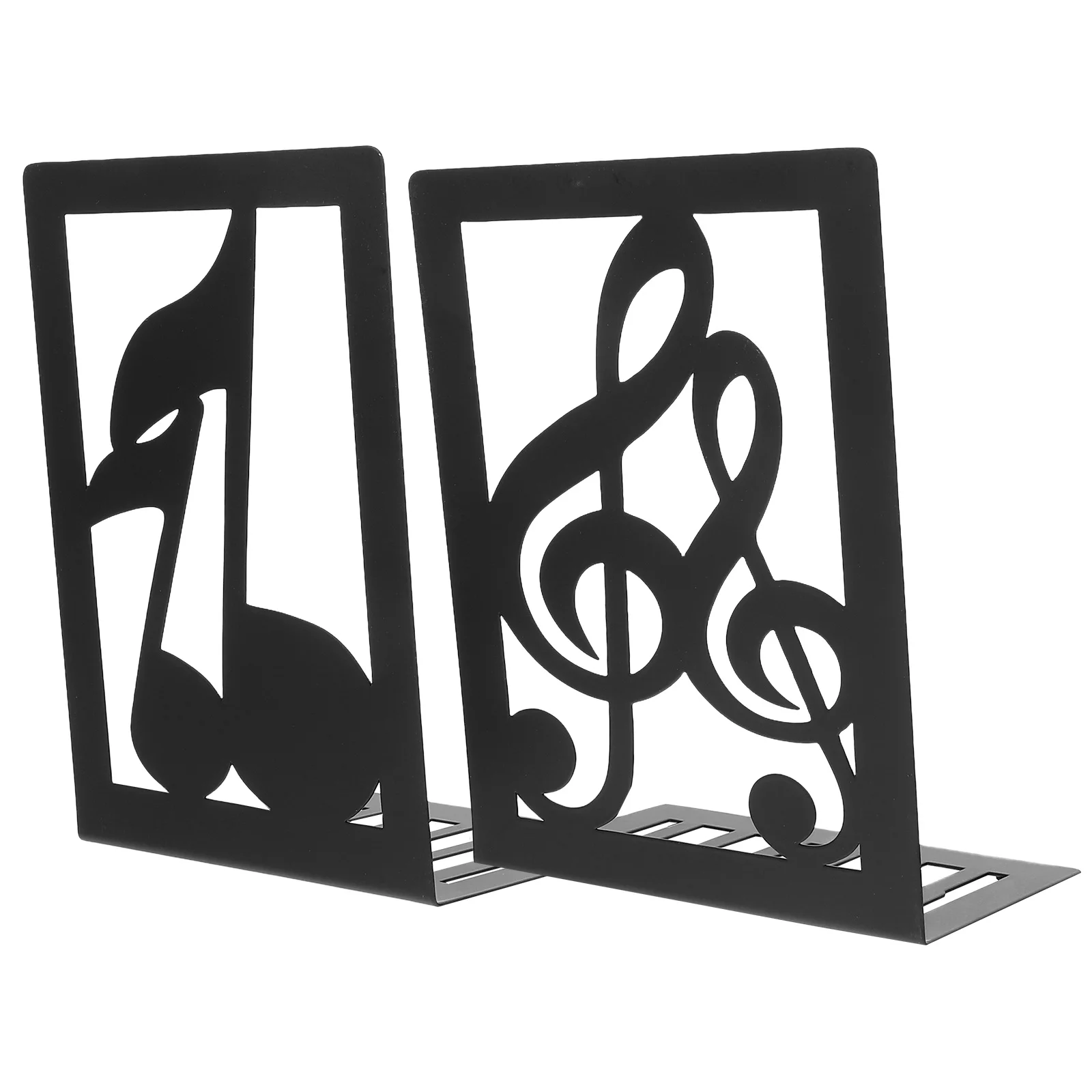 2 قطعة الدفتين على شكل ملاحظة السلس حافة كتاب معدني تقف لسطح المكتب الرف عرض حامل كتب الزخرفية المنظم الحديد Bookend #4