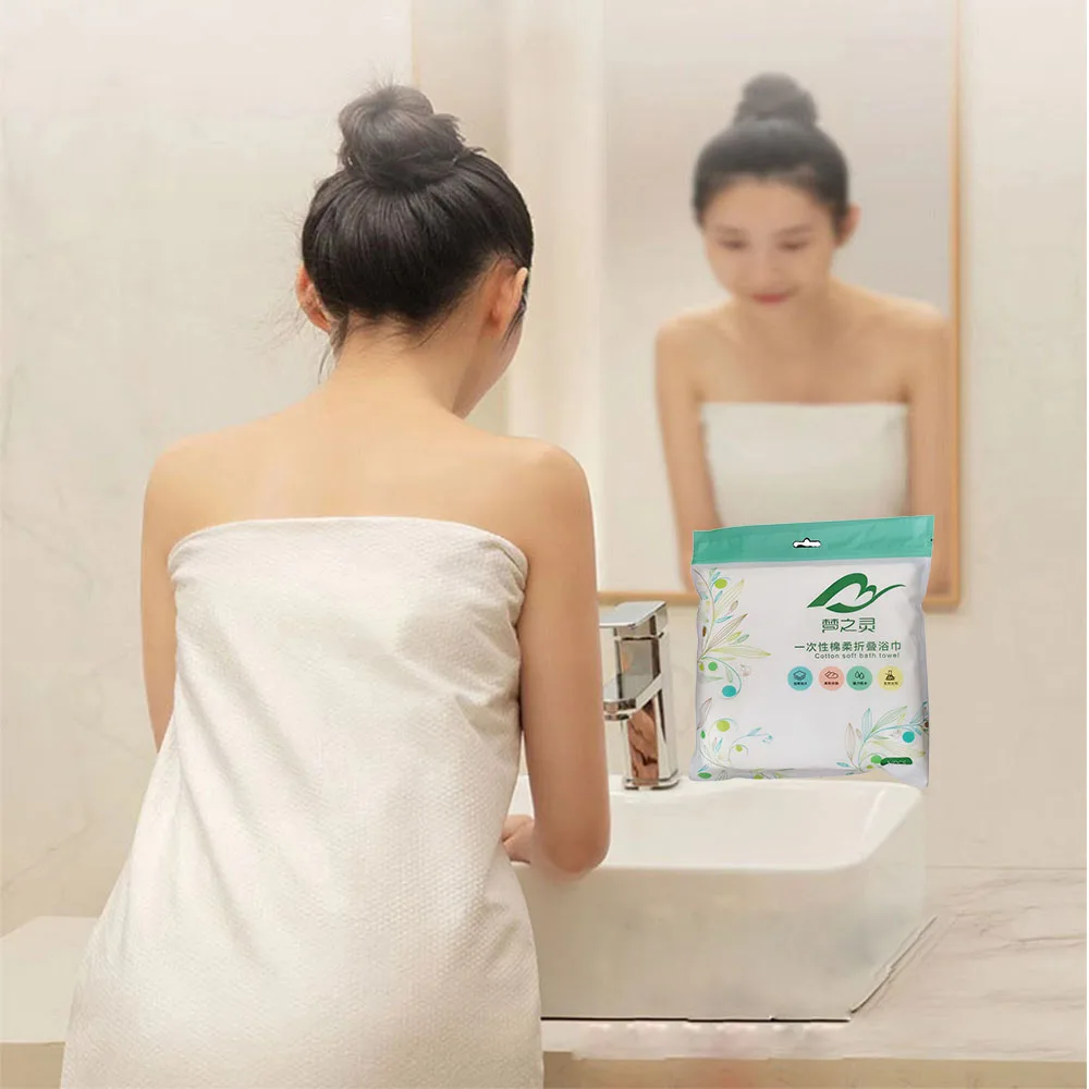 

10Pcs/Lot 140x70cm Disposable Bath Towels Soft SPA Wipes Portable Breathable Thick Shower Washcloths Travel Hotel Business Trip