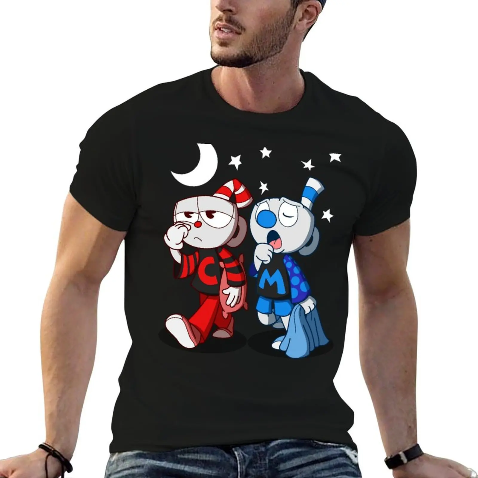 Cuphead T-Shirt tshirts personalised funny gifts Men's cotton t-shirt